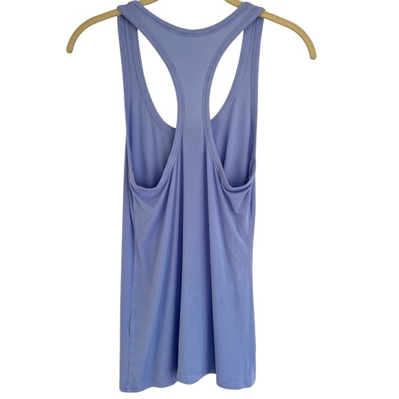 Fabletics Jess Racerback Tank Ribbed Scoop Neck Gym Top Purple Iris Yoga Size XS - Picture 6 of 6